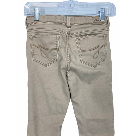 Jordache Girl's Tan Skinny Denim Jeans Kid's Youth Size 12 - Picture 6 of 8